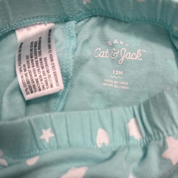 Cat & Jack Mint Leggings with Heart and Star Design - Picture 3 of 3